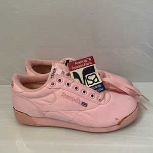 Vintage pink Princess Reebok visa fabric sneaker shoes
